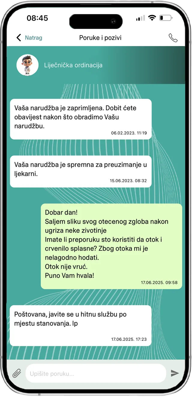 sDoktor mobilna aplikacija: obavijesti o narudžbi